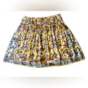 NWT! Yellow floral skirt